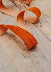 Vivant Velvety Gold Ribbon in Sienna, 10mx25mm
