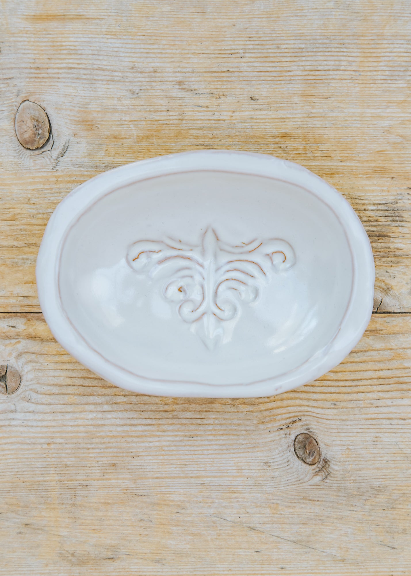 Abahna White Lily Soap Dish