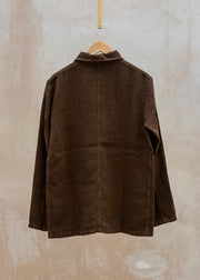 Vétra Linen Chore Jacket in Date