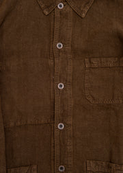 Vétra Linen Chore Jacket in Date