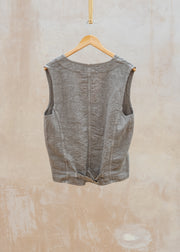 Vétra Linen Waistcoat in Rigging