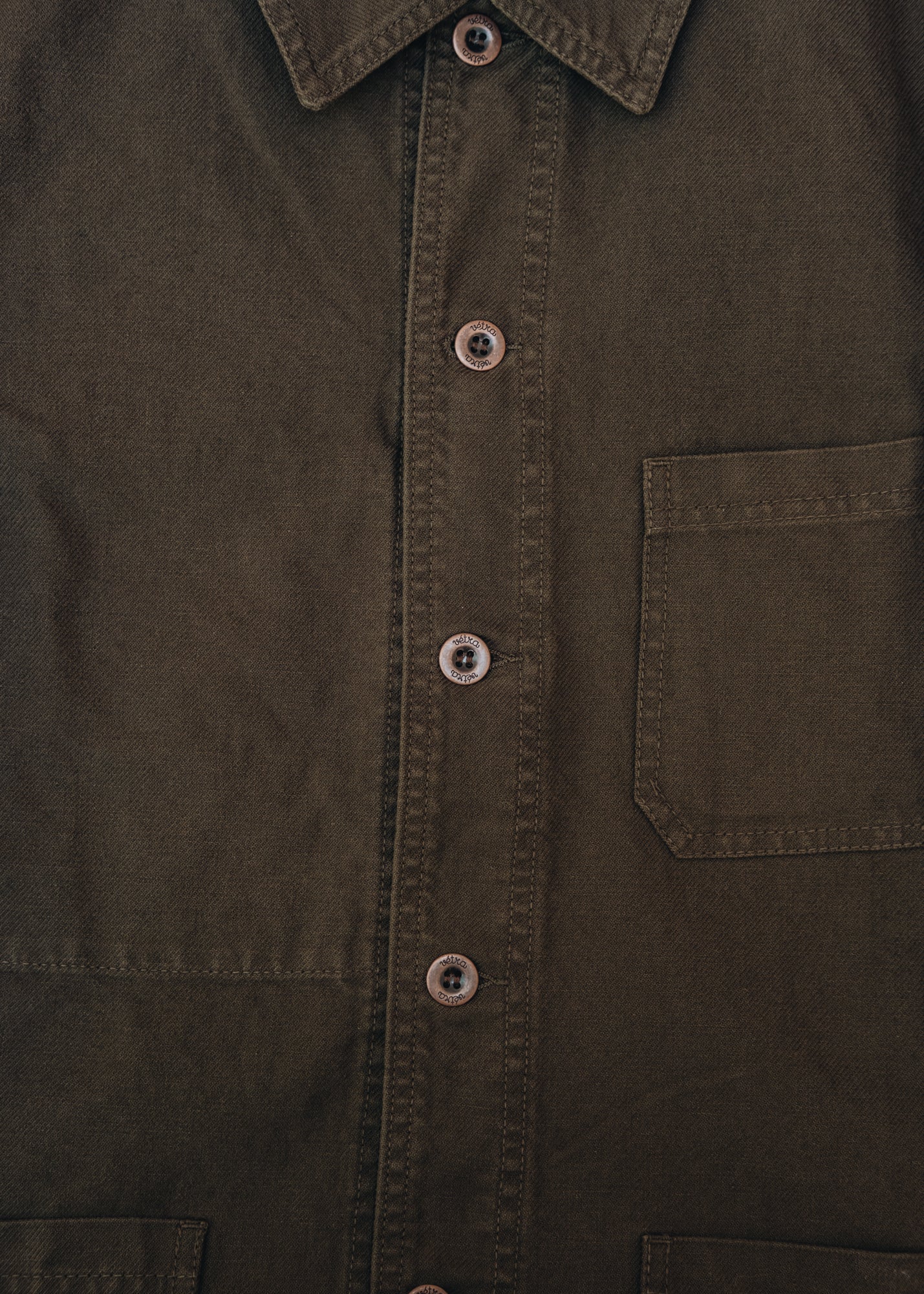 Vétra Organic Twill Jacket in Conifer