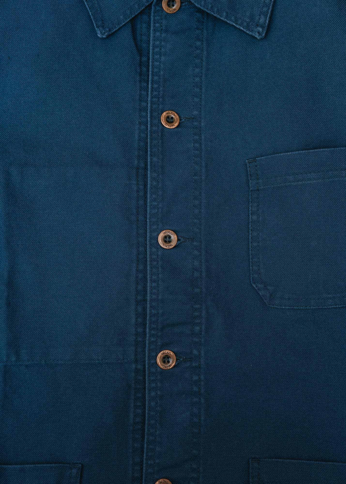 Vétra Organic Twill Jacket in Navy
