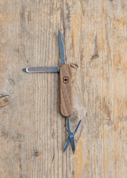 Classic Wood Swiss Army Knife in Brown, 58mm