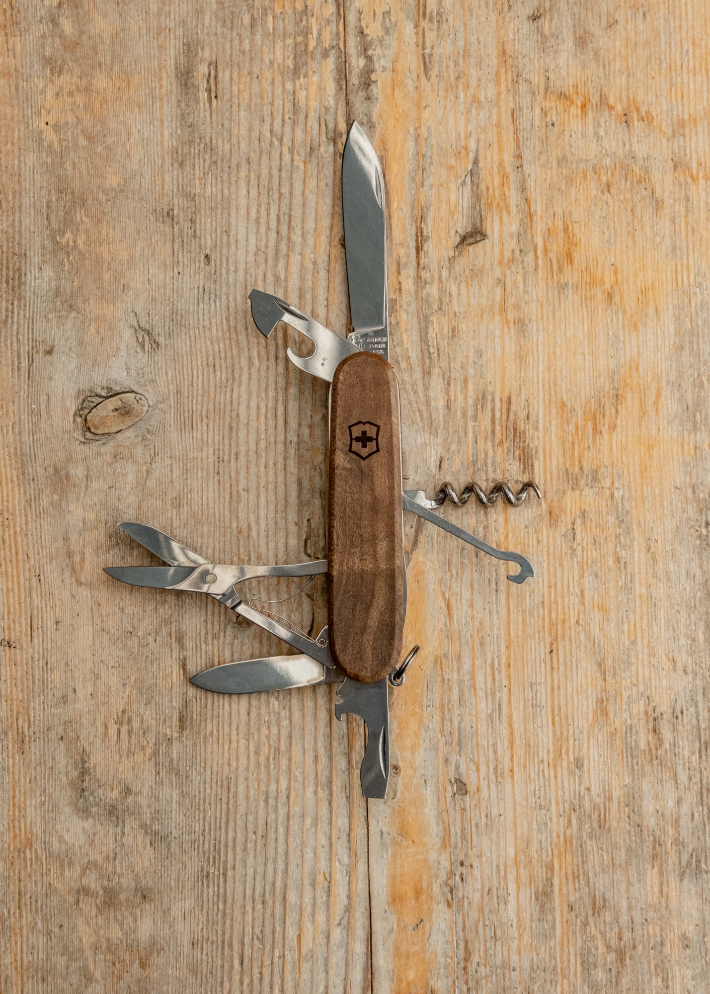 Huntsman Wood Swiss Army Knife, 91mm