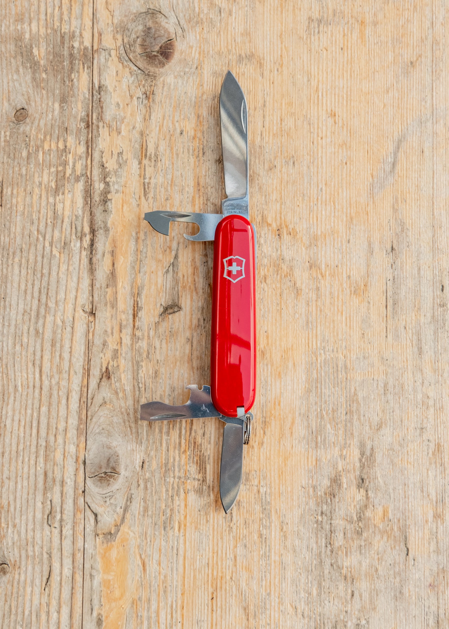 Recruit Swiss Army Knife in Red, 84mm