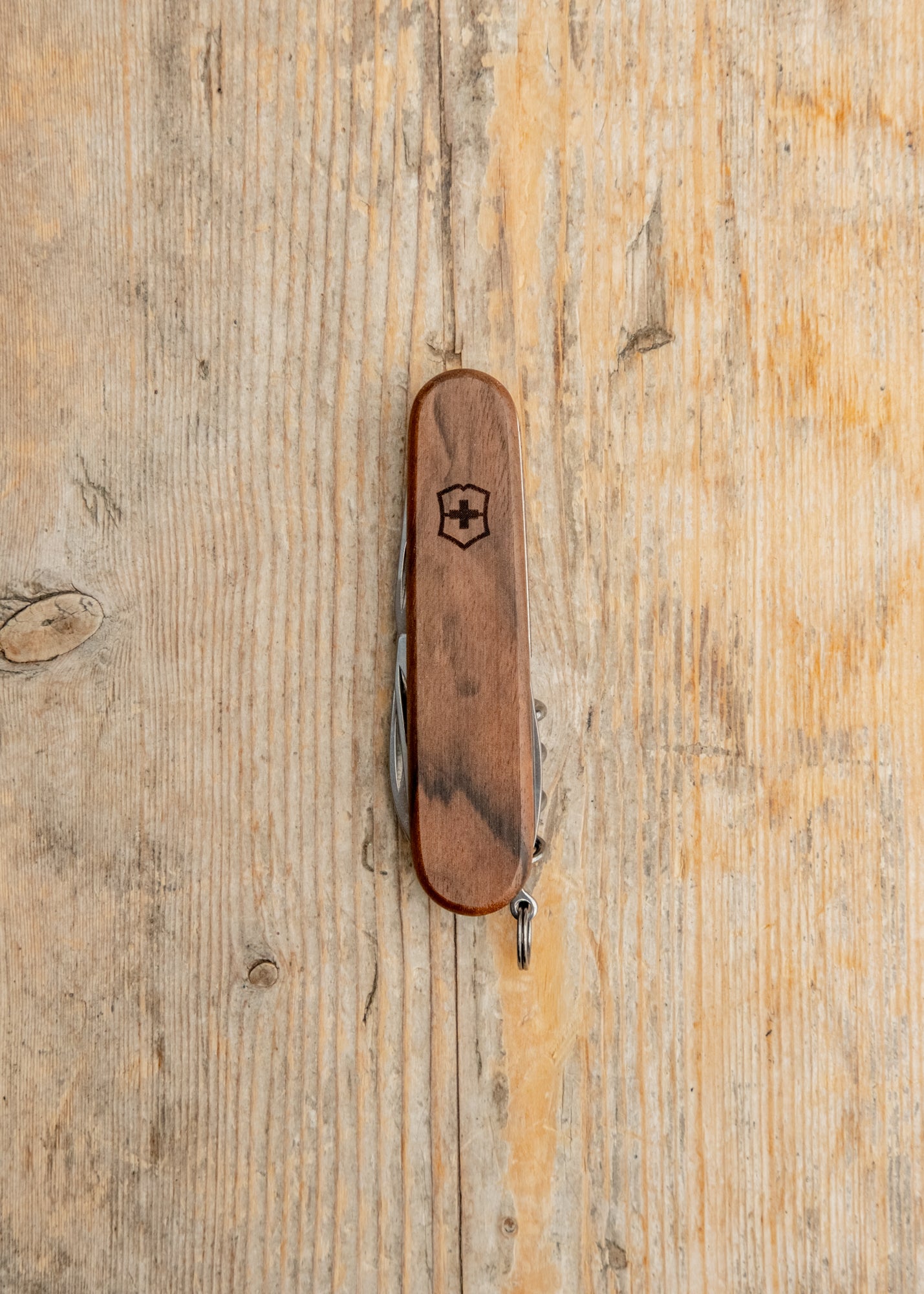 Victorinox Spartan Wood Swiss Army Knife in Brown, 91mm