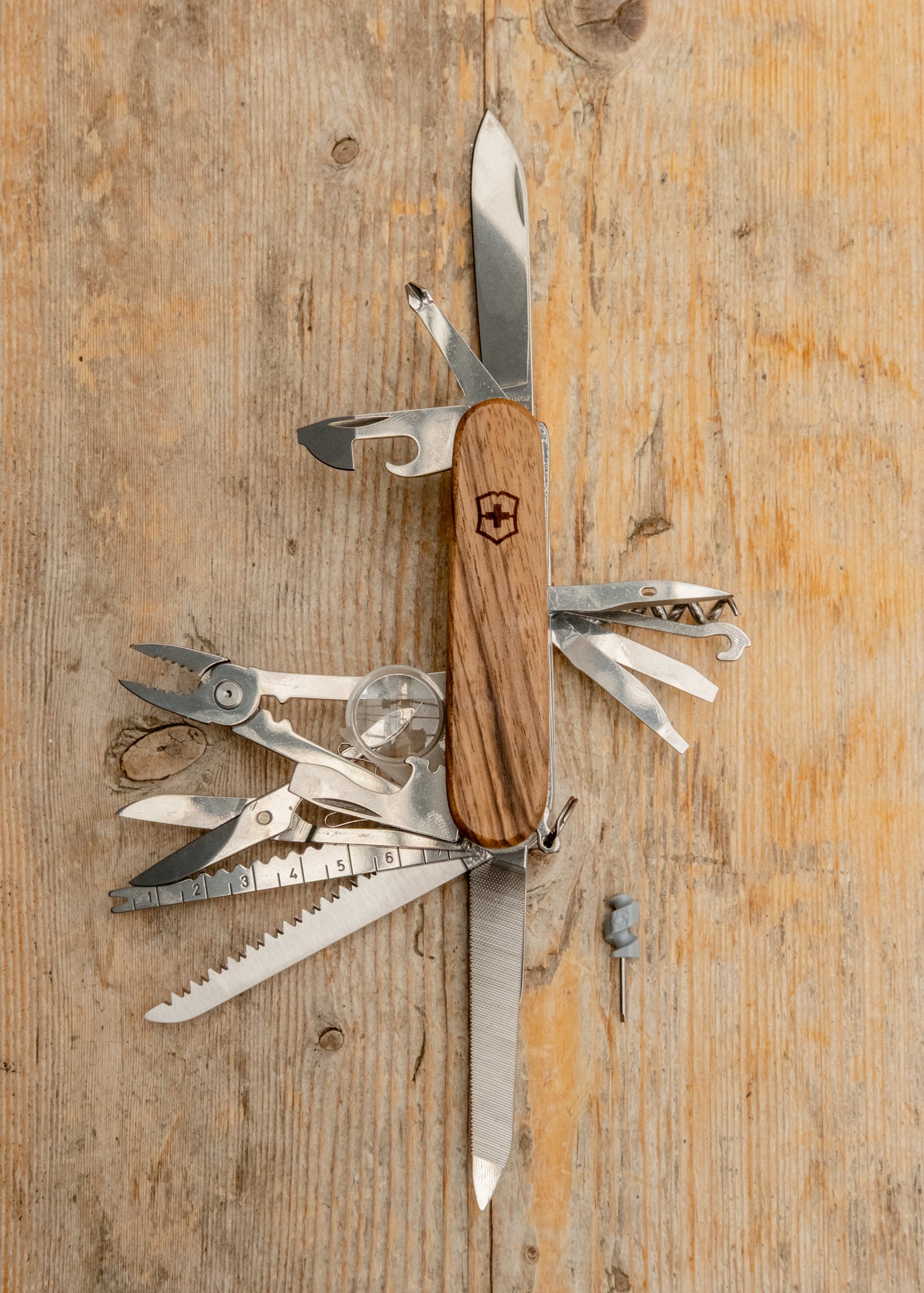 Swiss Champ in Wood Brown, 91mm