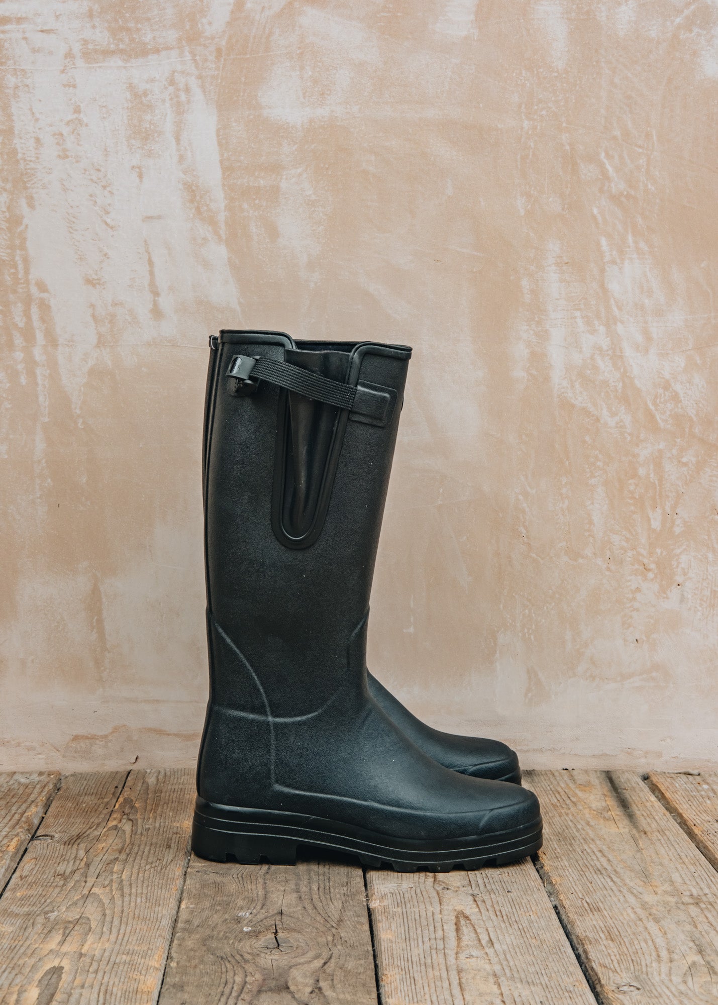 Le Chameau Men's Vierzonord Neoprene Lined Wellington Boots in Black