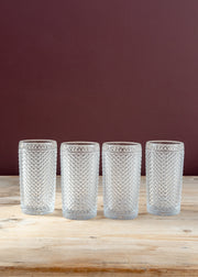 Clear Highball Glass, set of four