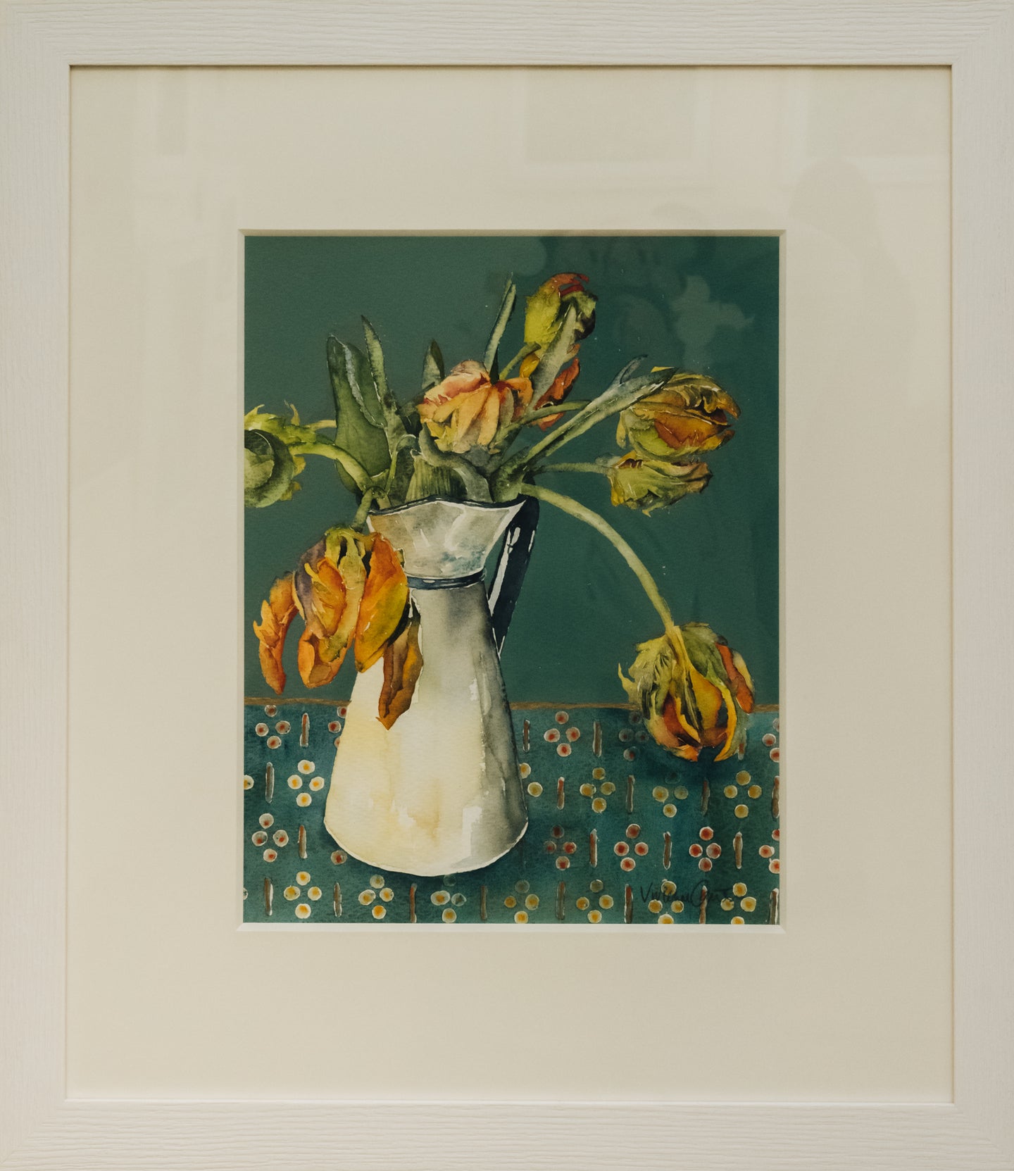 Burford Gallery Orange Parrot Tulips