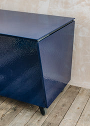 Vlaze Outdoor Adapt Kitchen Island on Castors in Indigo Stipple