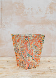 Wooden Spoon Waste Paper Bin in Desert Jasper