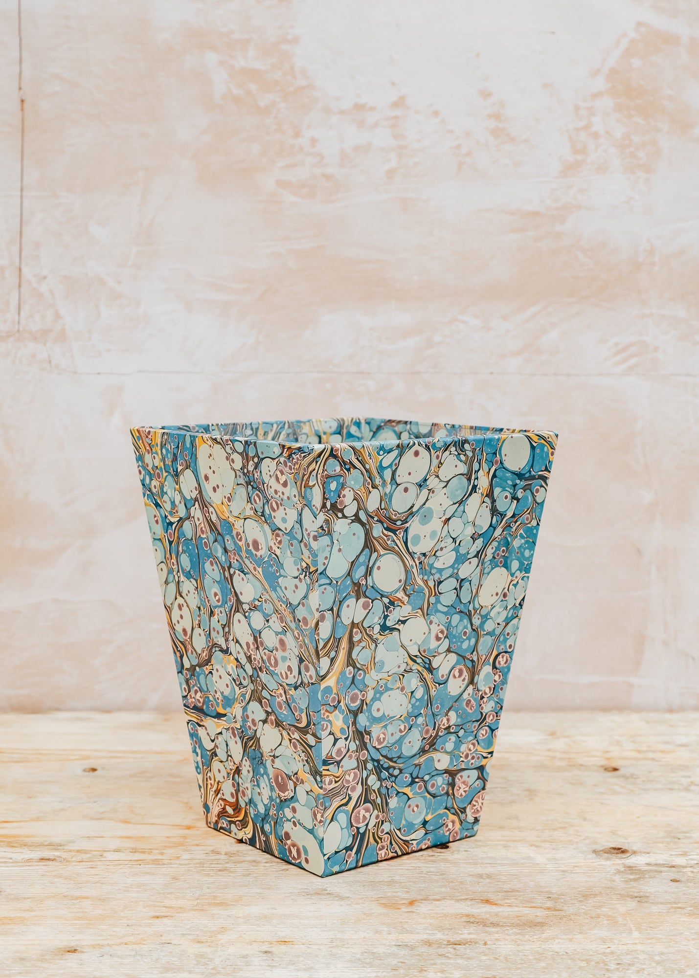 Wooden Spoon Waste Paper Bin in Sakura