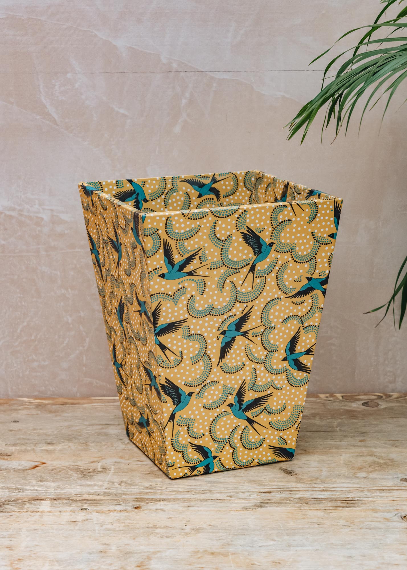 Suck UK Cressida Bell Wastepaper Bin in Bluebirds