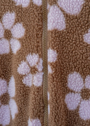 Wheat Babies' Allo Fleece Suit in Warm Hazel Flowers