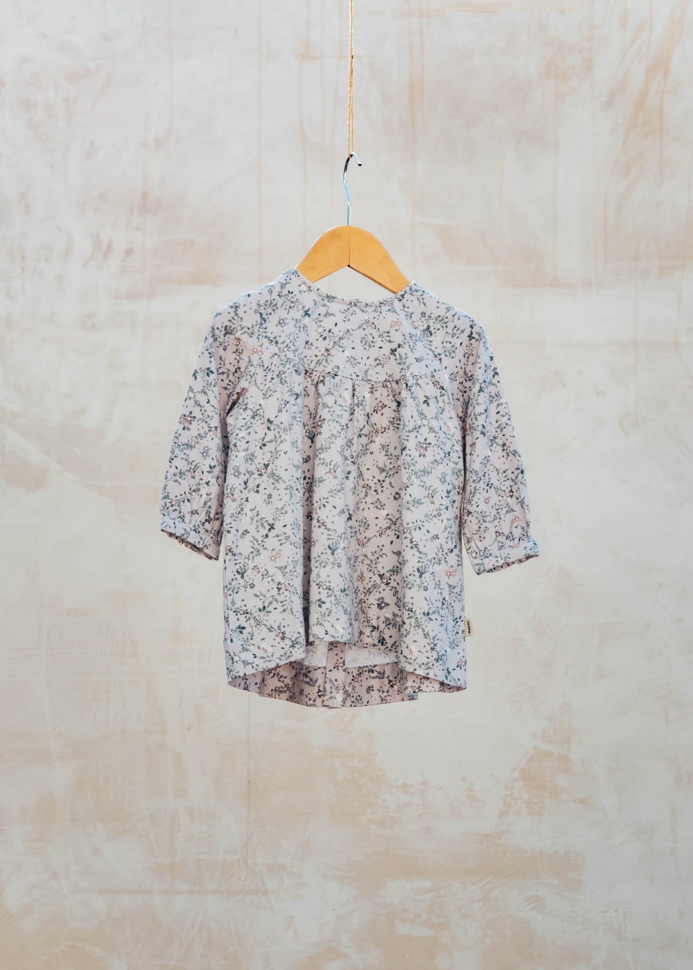 Babies' Fenja Dress in Lilac Checked Flowers