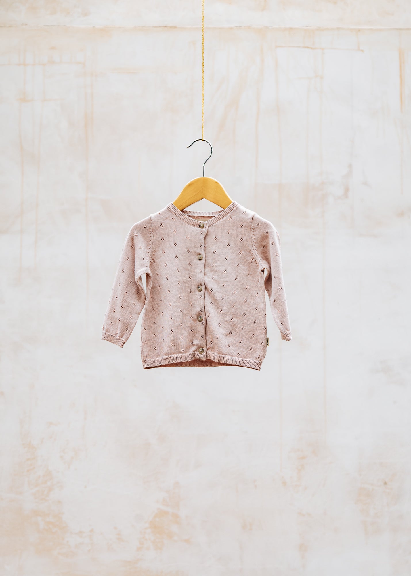 Books Babies' Maia Knit Cardigan in Rose Powder