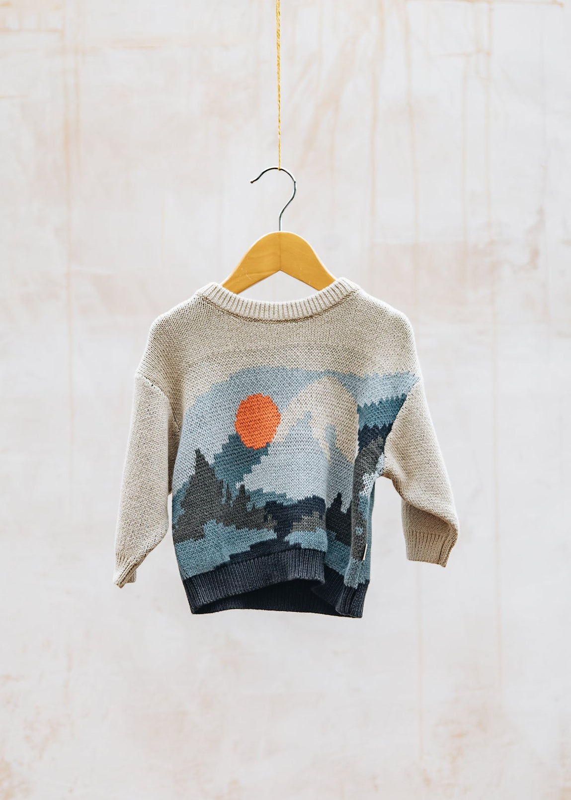 Books Babies' William Jacquard Pullover in Warm Sand