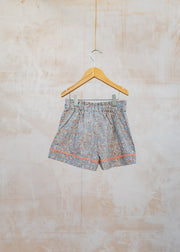 Wheat Children's Lace Silja Shorts in Air Blue Flowers