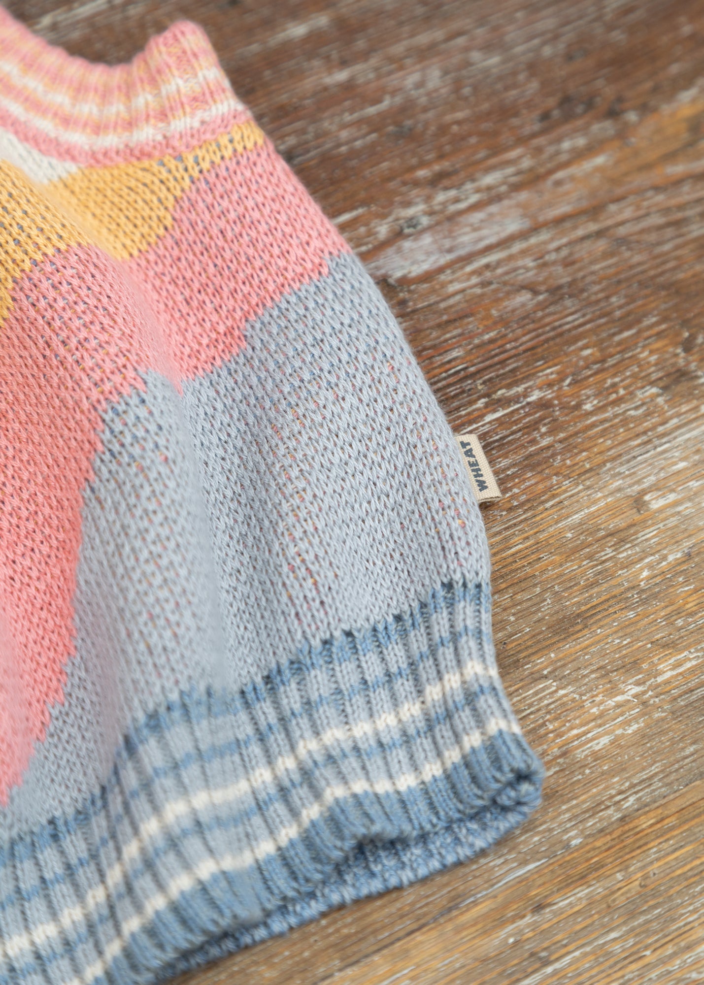 Wheat Children's Maria Jacquard Vest in Multi