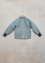 Wheat Children's Sollo Light Puffer Jacket in Blue Check