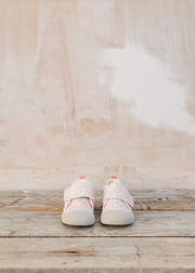 Wheat Kei Prewalker Shoes in Coral Flowers
