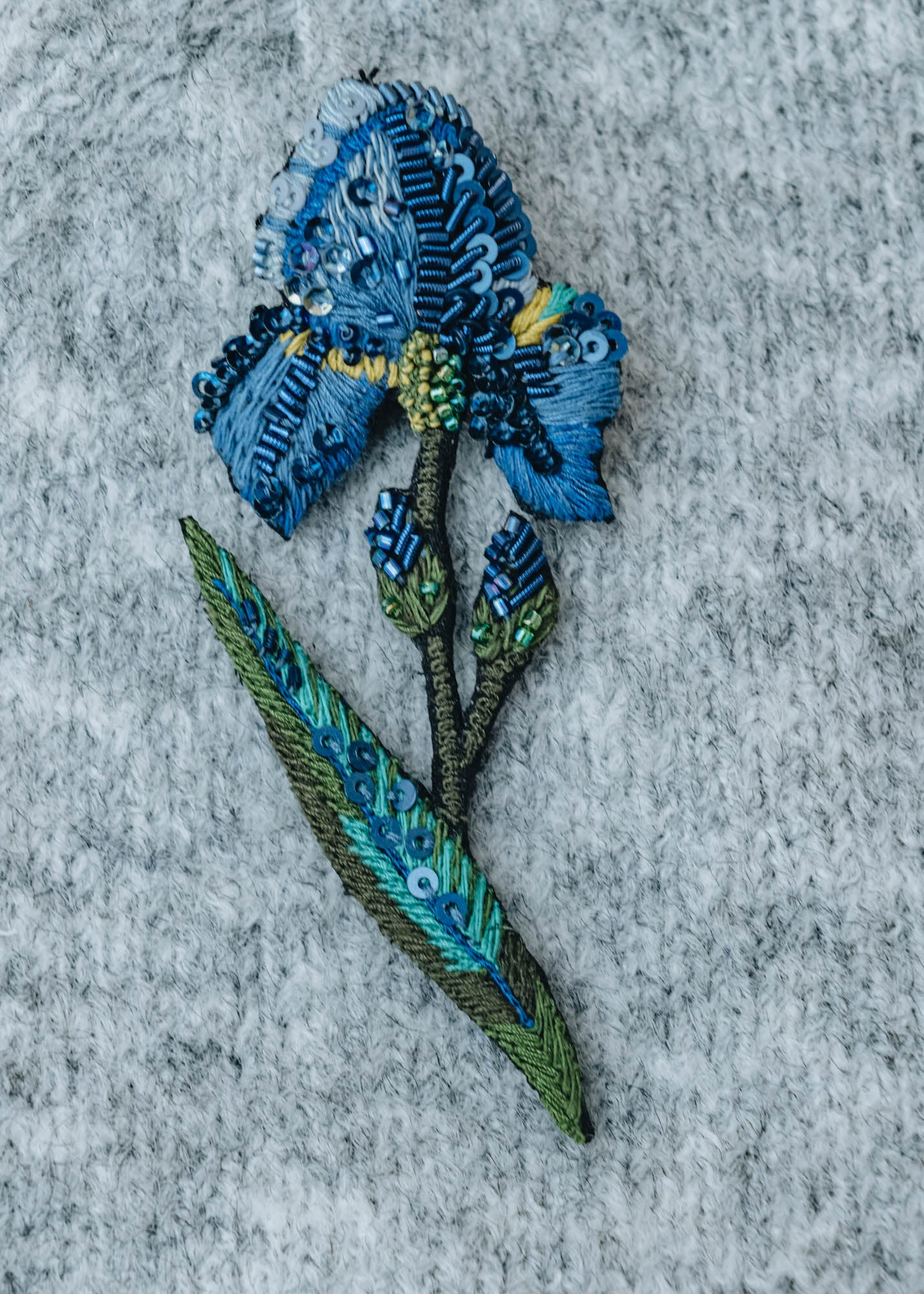 Trovelore Trovelore Wild Iris Brooch