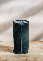 KYWIE Sheepskin Wine Cooler in Denim Suede
