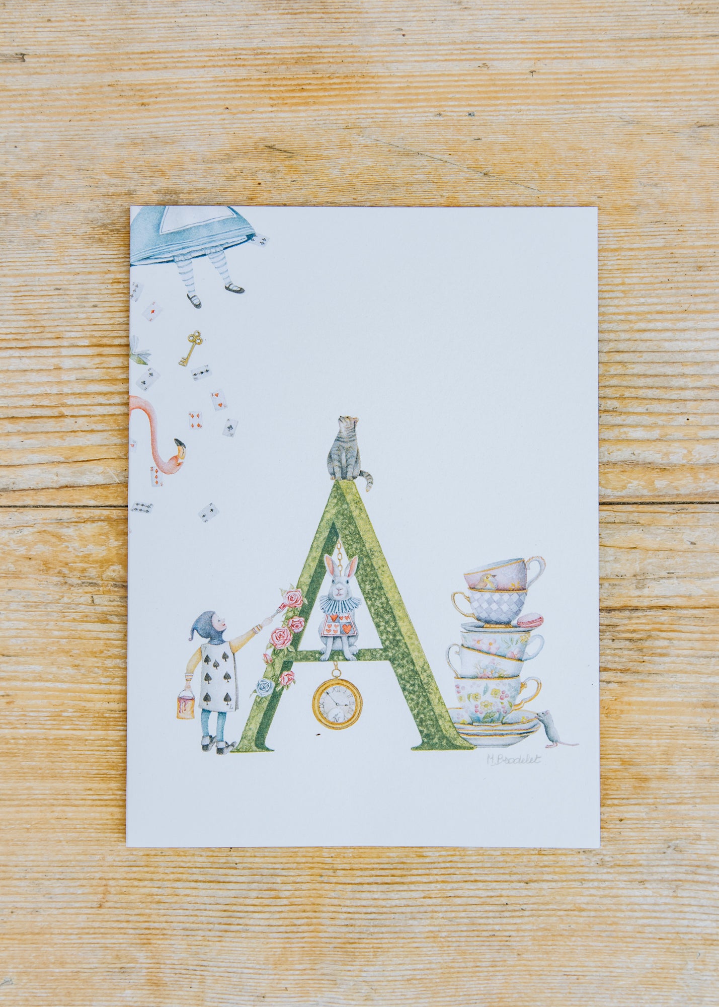 Wishing Well Letter Card A, Alice