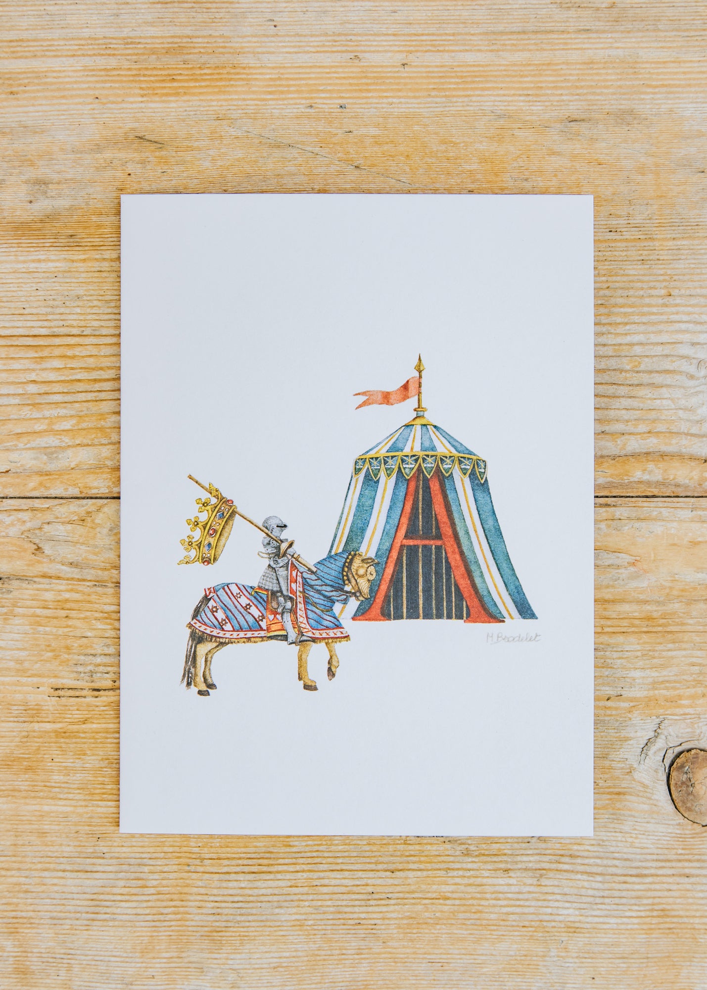 Wishing Well Letter Card A, Arthur