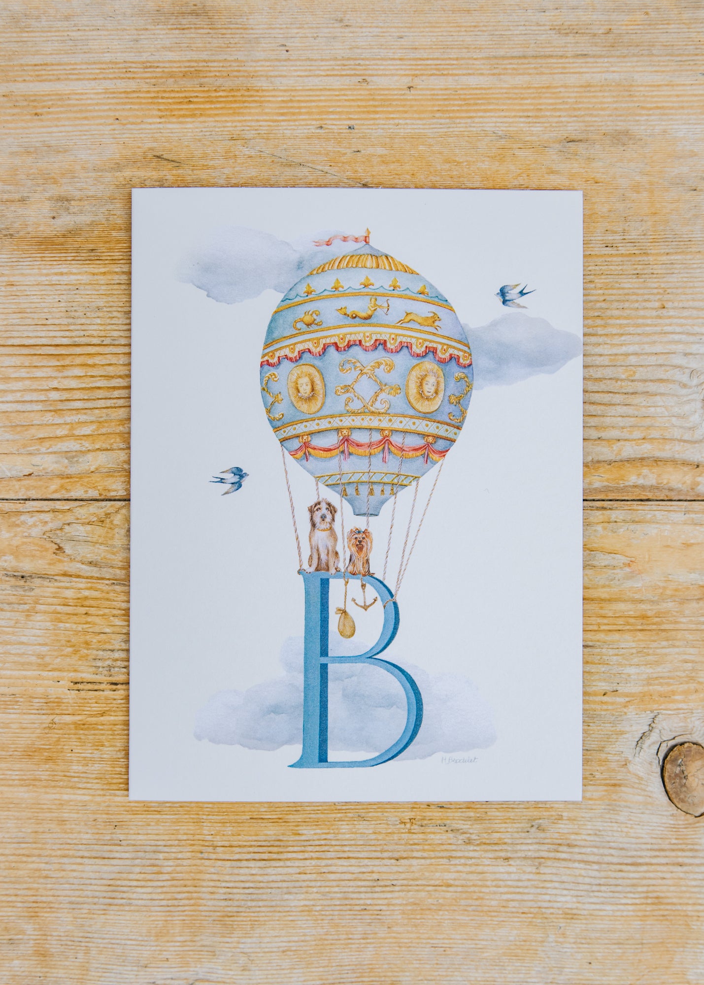 Wishing Well Letter Card B, Balloon