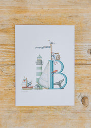 Wishing Well Letter Card B, Boat