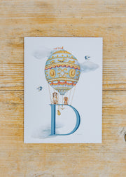 Wishing Well Letter Card D, Dog