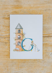 Wishing Well Letter Card G, Goat