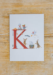 Wishing Well Letter Card K, Kitchen