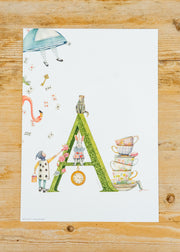 Wishing Well A4 Letter Print A, Alice