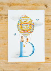 Wishing Well A4 Letter Print D, Dog
