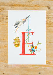 Wishing Well A4 Letter Print E, Enchanted