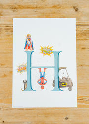 Wishing Well A4 Letter Print H, Hero