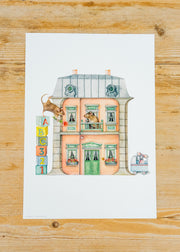 Wishing Well A4 Letter Print H, House