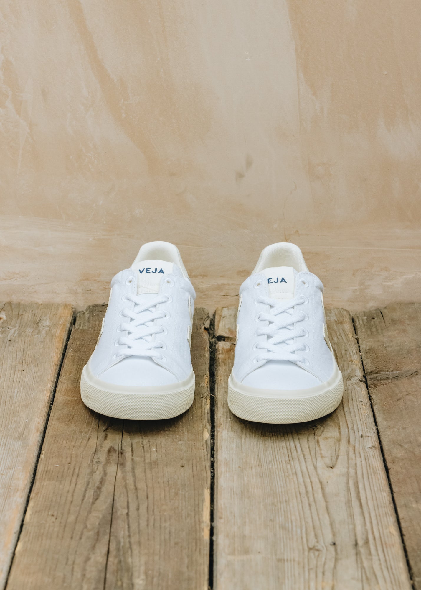Women's Veja Campo Canvas Trainers in White Pierre