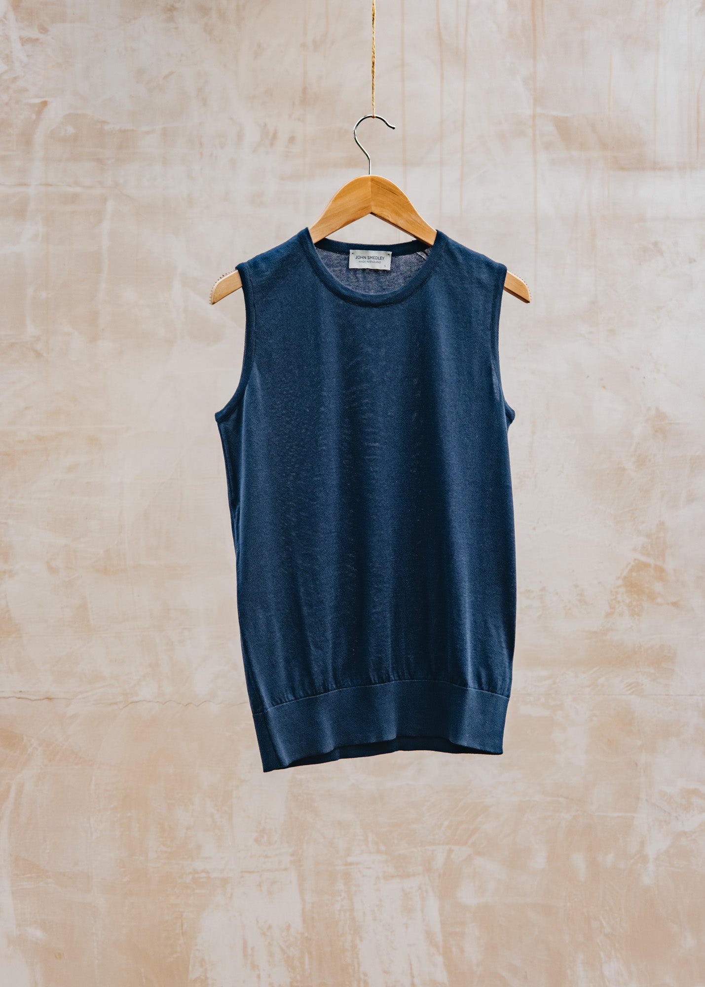 Burford Garden Co. Kerry Sleeveless Round Neck Jumper in French Navy