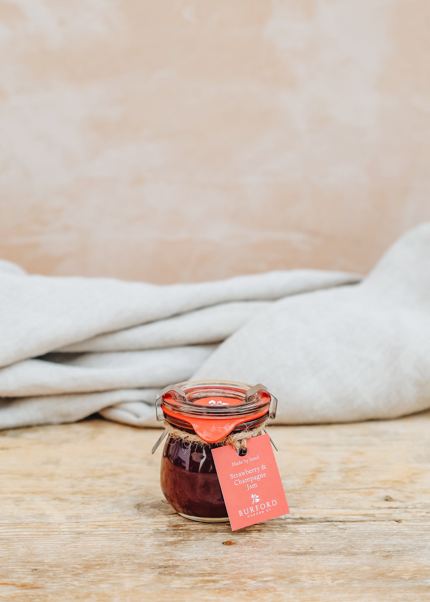 Wooden Spoon Miniature Strawberry and Champagne Jam