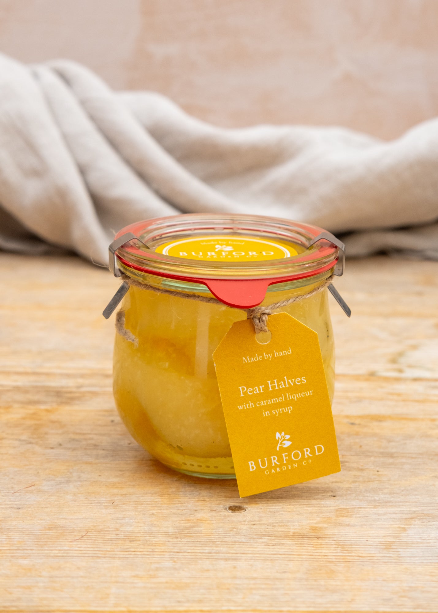 Pear Halves with Caramel Liqueur in Syrup