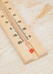 Tildenet Wood Wall Thermometer