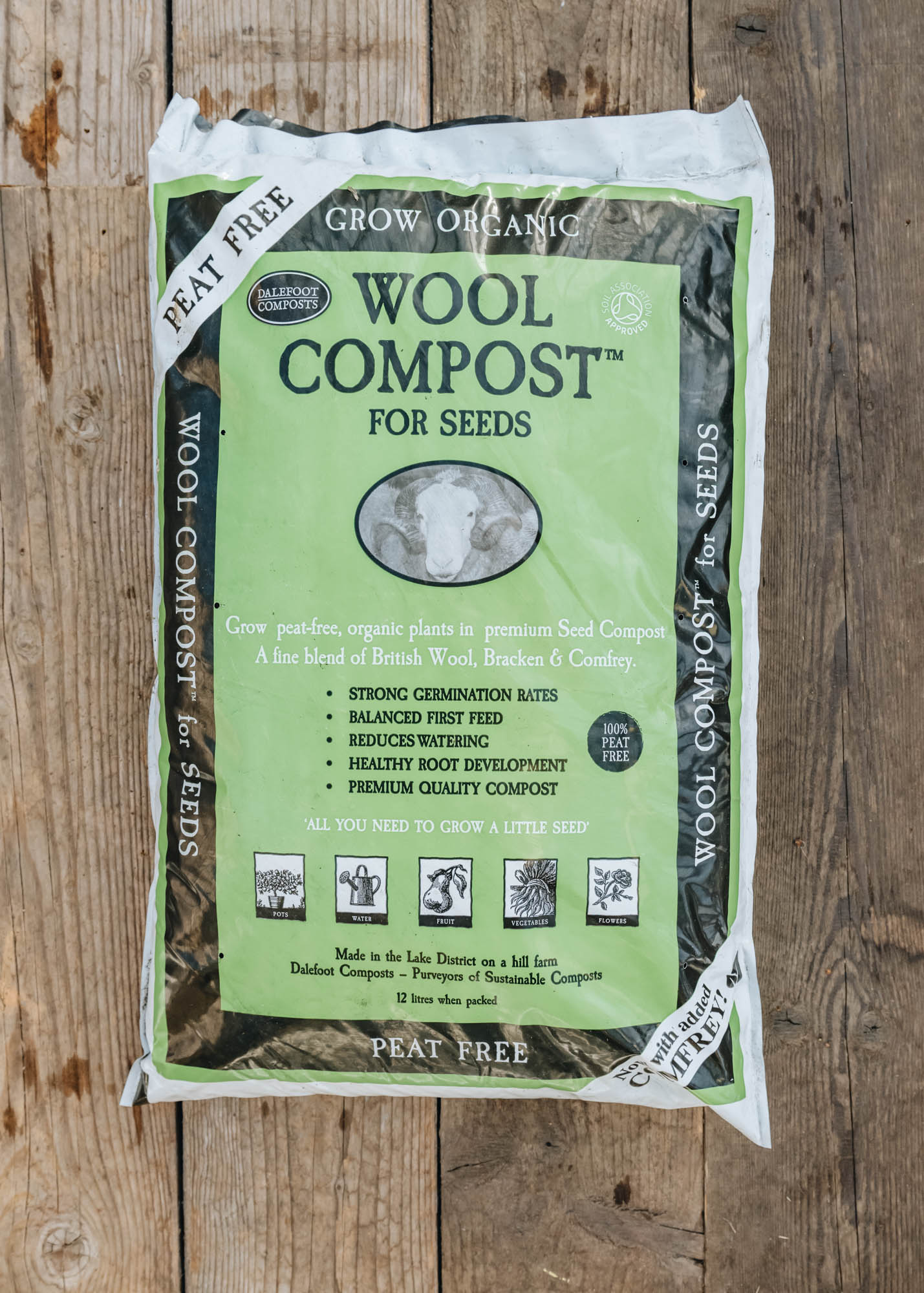 Wool Compost for Seeds, 12l