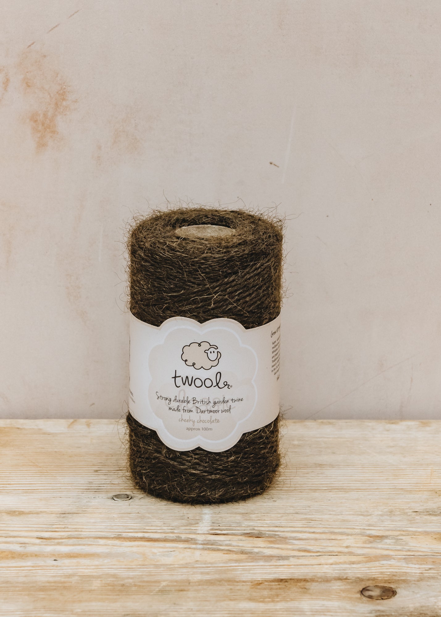 Wool Twine in Cheeky Chocolate, 100m