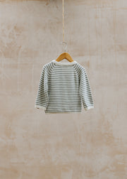 Lil' Atelier Babies' Wrap Knitted Jumper in Coconut Milk