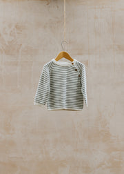 Bob & Blossom Babies' Wrap Knitted Jumper in Coconut Milk